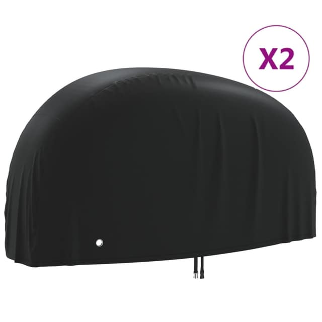 VidaXL Καλύμματα Ποδηλάτου 2 τεμ. 200x85x110 εκ. Ύφασμα Oxford 190T