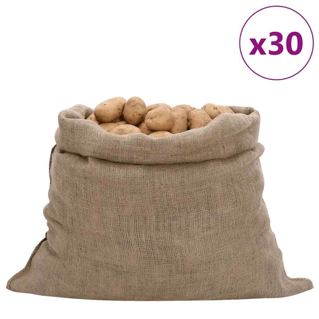 VidaXL Σακιά Γιούτας 30 Τεμ. 100 x 110 εκ. από Γιούτα 220 gsm