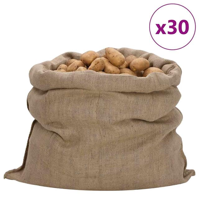 VidaXL Σακιά Γιούτας 30 Τεμ. 100 x 110 εκ. από Γιούτα 340 gsm