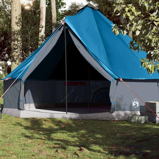 VidaXL Σκηνή Οικογενειακή Tipi 10 Ατόμων Αδιάβροχη Μπλε