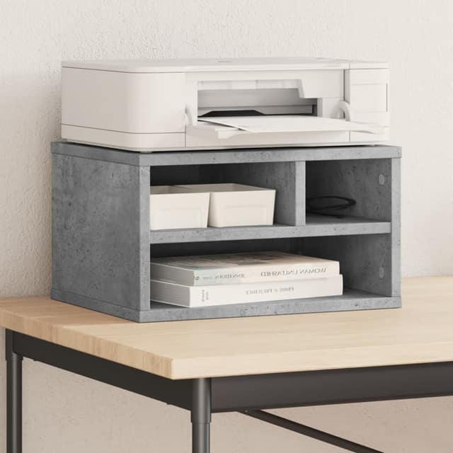 VidaXL Βάση Εκτυπωτή Γκρι Σκυρ. 40x32x22,5 εκ. από Επεξεργασμένο Ξύλο