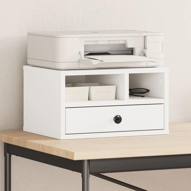 VidaXL Βάση Εκτυπωτή Λευκή 40x32x22,5 εκ. από Επεξεργασμένο Ξύλο