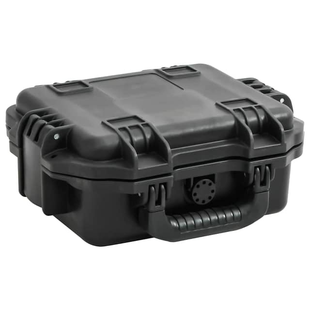 VidaXL Θήκη Πτήσης Φορητή Μαύρη 30x24,5x12,5 εκ. από Πολυπροπυλένιο