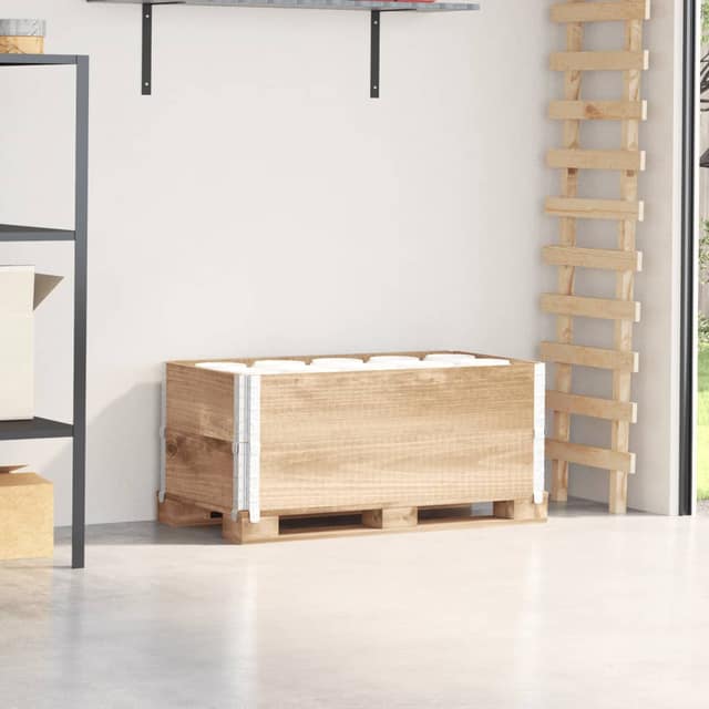 VidaXL Κολάρα Παλέτας 2 τεμ. 100x50 εκ. από Μασίφ Ξύλο Πεύκου
