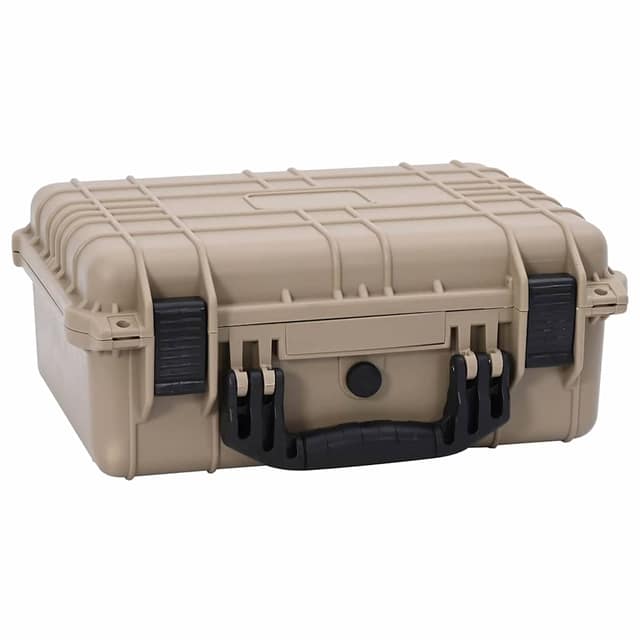 VidaXL Σκληρή βαλίτσα με αποθήκευση Άμμος 40,5 x 33 x 17,5 εκ.