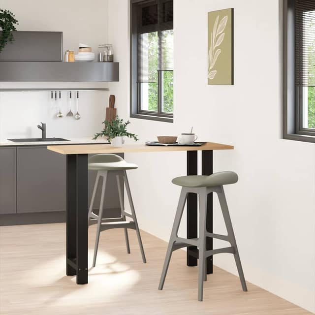 VidaXL Πόδια Τραπεζιού Μπαρ 2 τεμ. Μαύρα 50x(100-101) εκ. Ατσάλι