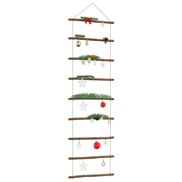 VidaXL Διακόσμηση τοίχου σε σχήμα σκάλας 50x150 cm Φυσικό κλαδί