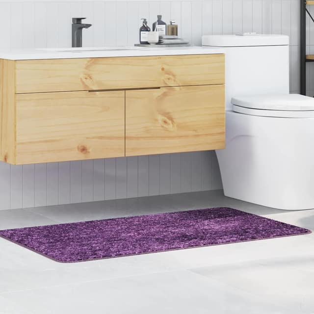 VidaXL Αντιολισθητικό μαξιλάρι μπάνιου Μοβ 70 x 120 cm PP