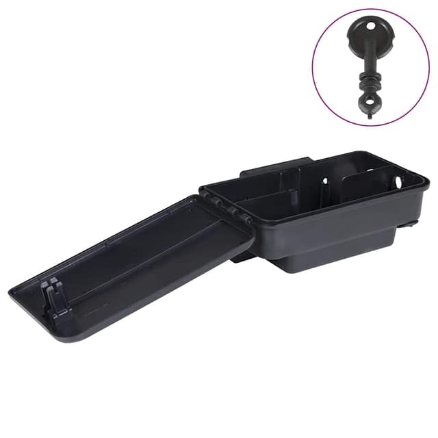 VidaXL Ποντικοπαγίδες 4 τεμ. Μαύρες 22x12,5x7,5 εκ.