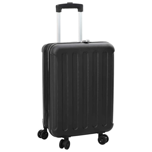 VidaXL Βαλίτσα με κλειδαριά Μαύρο 43 x 27 x 66 εκ. ΑΒΣ Πλαστικό