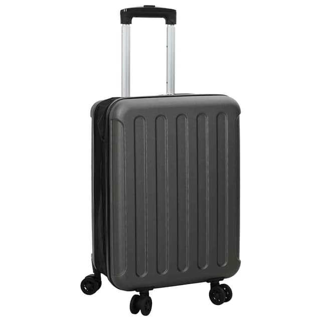 VidaXL Βαλίτσα Σκούρο γκρι 34 x 23 x 55.5 εκ. ΑΒΣ Πλαστικό