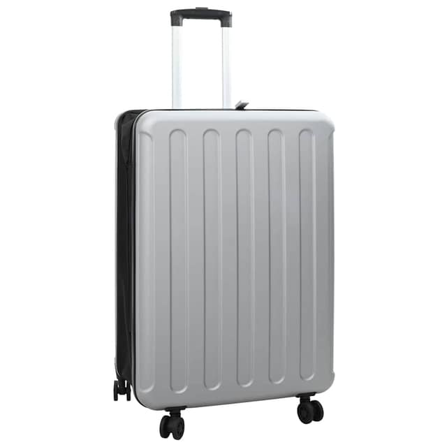 VidaXL Βαλίτσα με κλειδαριά Ασημί 50 x 30 x 76 εκ. ΑΒΣ Πλαστικό