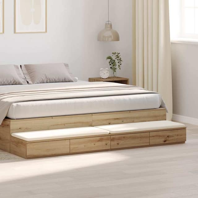 VidaXL Συρτάρια κρεβατιού με συρτάρι Artisan Oak 180 x 36,5 x 16,5 εκ