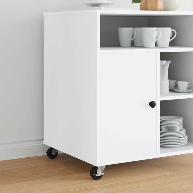 VidaXL Τροχίσκος 12 τεμ. Μαύρο και ασημί 50,7 x 50,7 x 24,4 χιλ