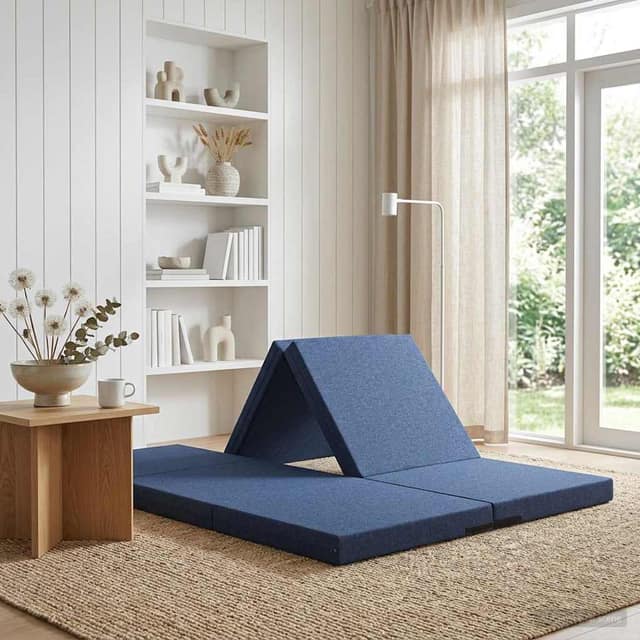 VidaXL Κρεβάτι Καναπέ Αναδιπλούμενο 70 x 67 x 48 cm Μπλε