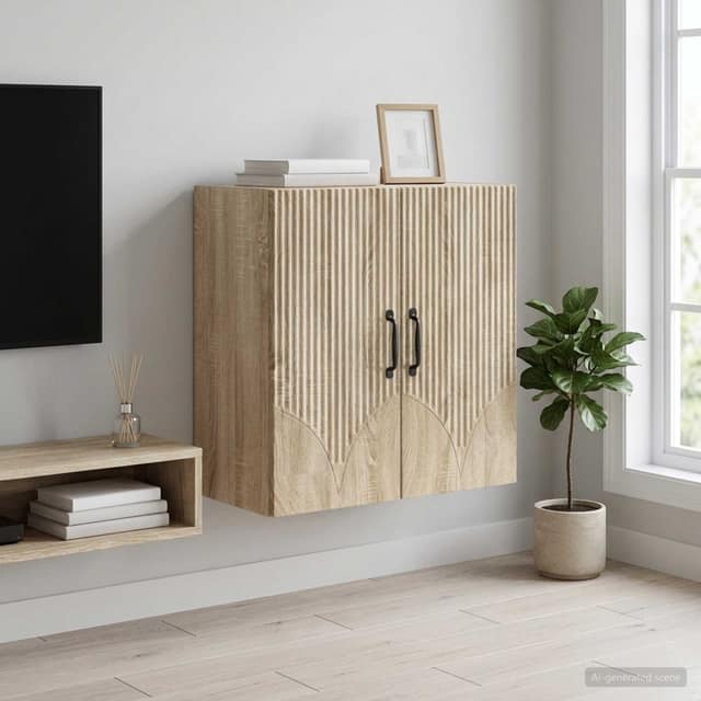 VidaXL Τοίχου Ντουλάπα 59 x 31 x 60 εκ Επεξεργασμένο Ξύλο Sonoma Δρυς