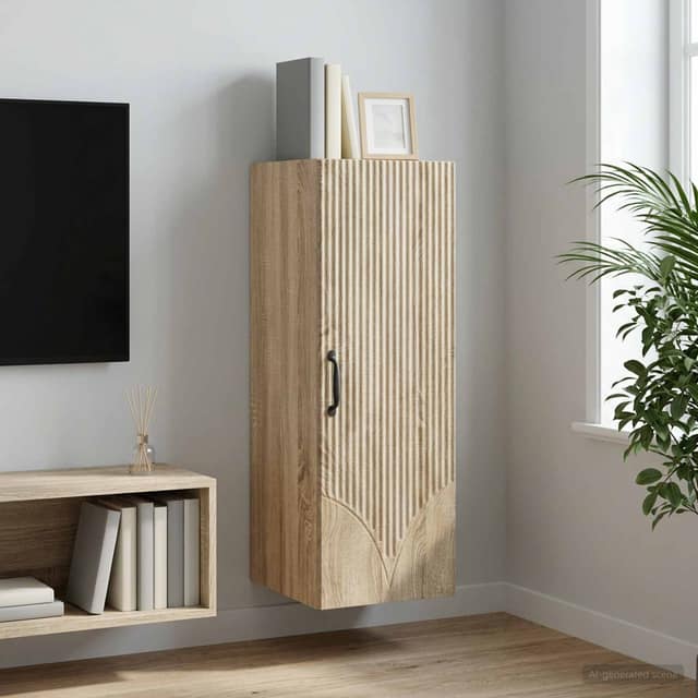 VidaXL Τοίχου Ντουλάπα 33 x 34,5 x 90 εκ Επεξεργασμένο Ξύλο