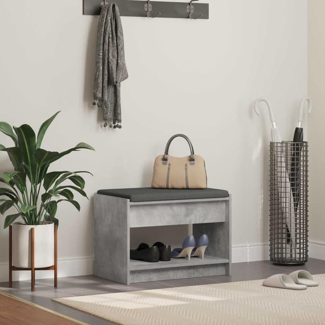 VidaXL Παγκάκι Χαλωρίου Σκυρόχρωμο Γκρι 63 x 38 x 45 εκ
