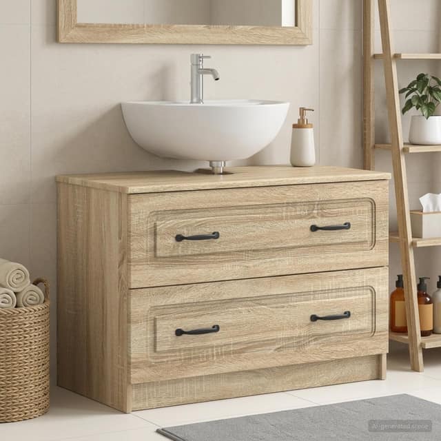 VidaXL Ντουλάπα Νιπτήρα Mπάνιου UTRECHT Sonoma Δρυς 82 x 41 x 56 εκ.