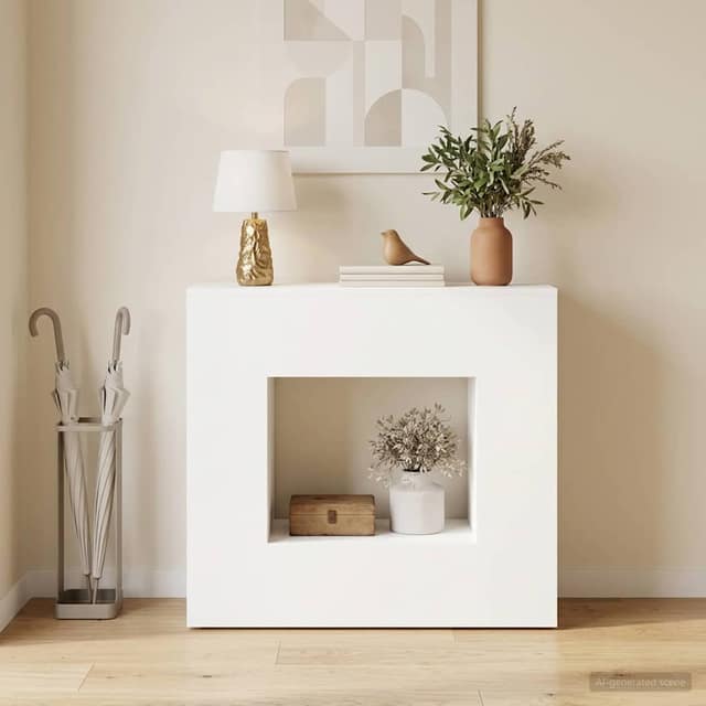 VidaXL Console Table Λευκό 82 x 29 x 74 cm Επεξεργασμένο Ξύλο