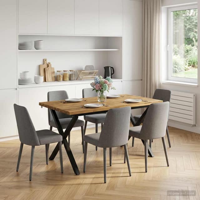 VidaXL Τραπέζι Φαγητού με Ζωντανό Χείλος 120 x 80 x 75 εκ.