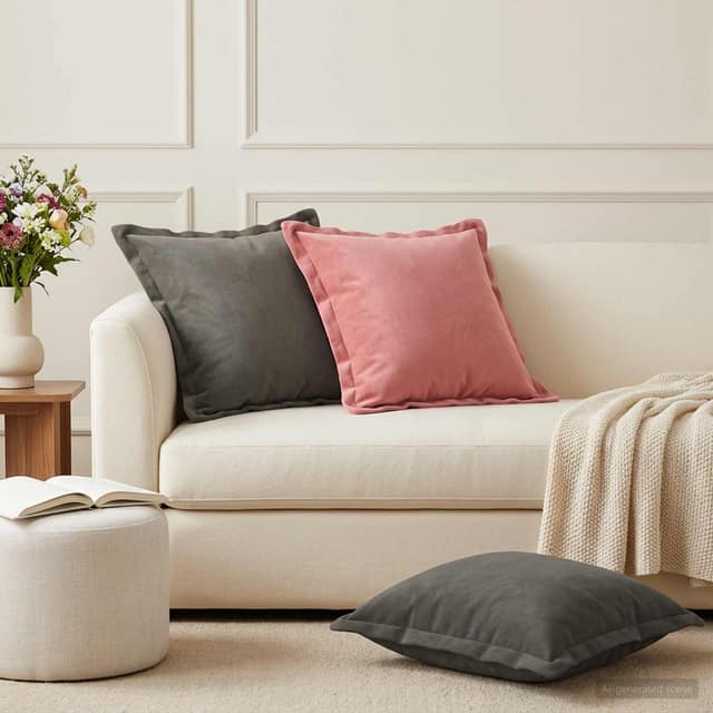 VidaXL Κάλυμμα Μαξιλαριού 2 τμχ. HOUTEN Ανοιχτό γκρι 50 x 50 cm