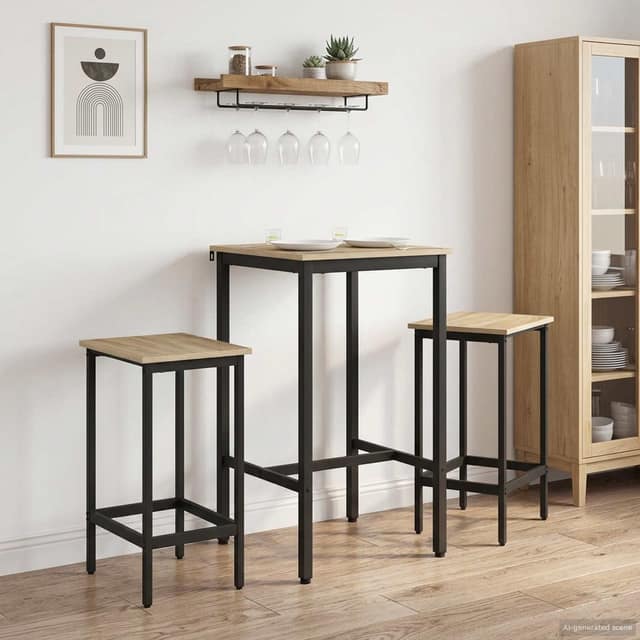 VidaXL Τραπέζι μπαρ 52 x 52 x 90 εκ Επεξεργασμένο Ξύλο Sonoma Δρυς