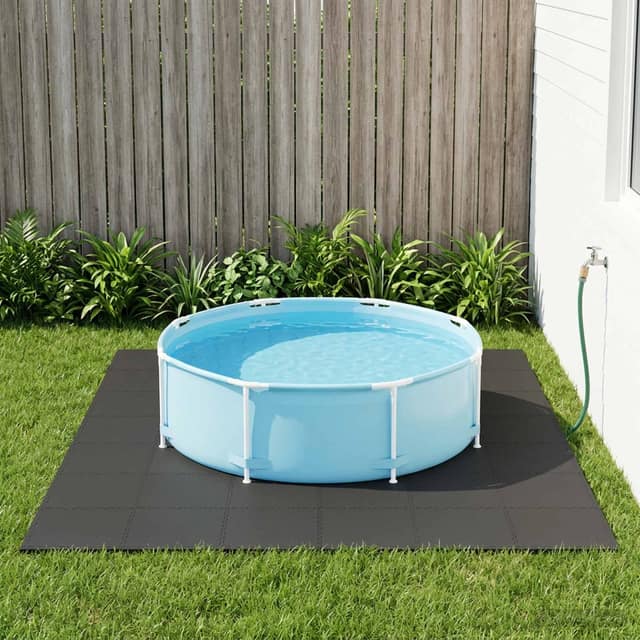 VidaXL Χαλάκι για Πισίνα 6 τμχ. Μαύρο 2,16 m² Φελιζόλ EVA