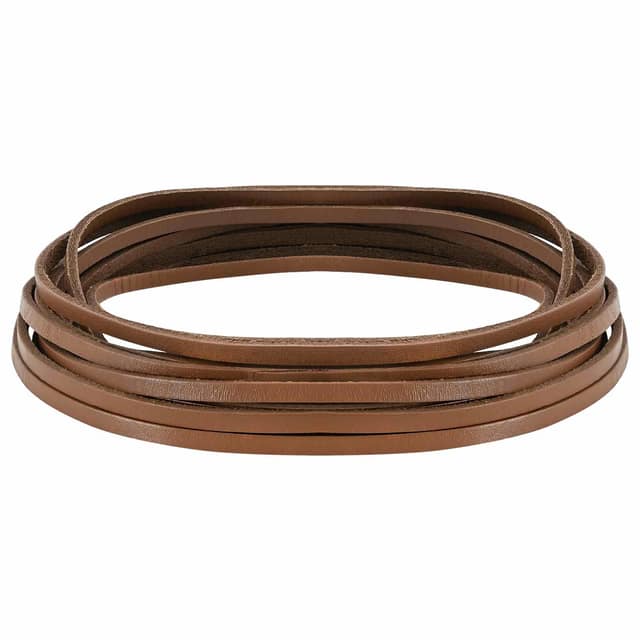VidaXL Δερμάτινο Λουρί Καφέ 200 x 0,4 εκ. Δέρμα