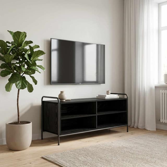 VidaXL Ντουλάπι TV 140 x 39,5 x 50 εκ. Μαύρη Δρυς Επεξεργασμένο Ξύλο