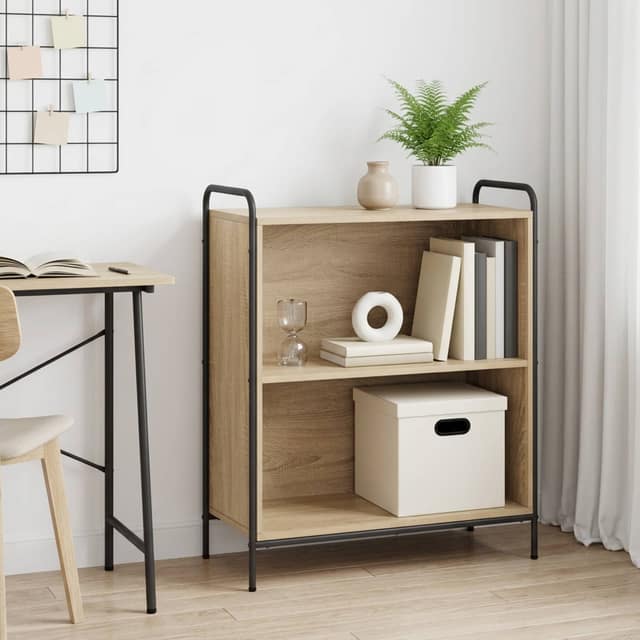 VidaXL Βιβλιοθήκη 80 x 33 x 80 εκ. Επεξεργασμένο Ξύλο Sonoma Δρυς