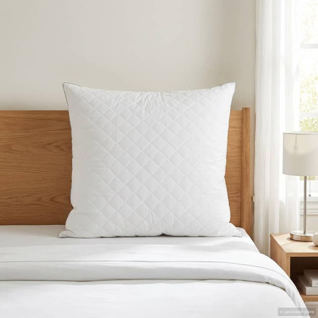 VidaXL Μαξιλάρι FULDA 80 x 80 cm 100% Πούπουλο και φτερό χήνας Λευκό