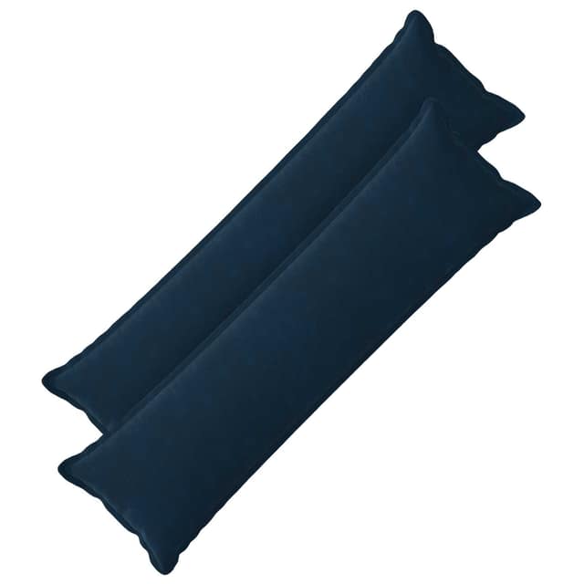 VidaXL Μαξιλάρι Ρίψης 2 τμχ. HOUTEN Μπλε 40 x 145 cm Μικροΐνες φλις