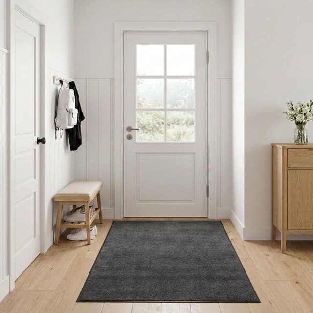 VidaXL Χαλάκι Εξώπορτας Ανοιχτό γκρι 250 x 120 cm 100% Πολυαμίδιο