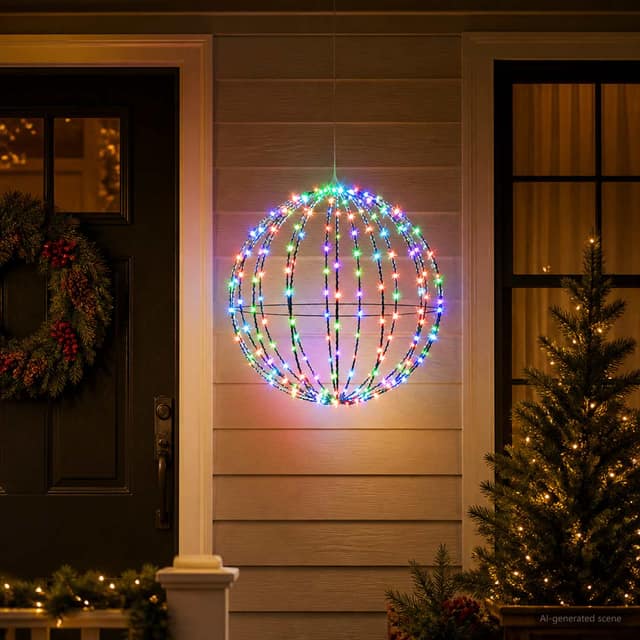 VidaXL Χριστουγεννιάτικη Φινάλε Φωτιστικό 192 LED Πολύχρωμο