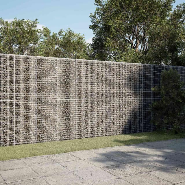 VidaXL Γκαμπιόν με σύρμα 5 mm και πλέγμα 5x2,5 cm 1100x100x200 εκ