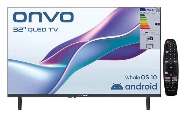 ONVO 32WQ80F3HA FRAMELESS HD WHALE OS10 QLED SMART TV
