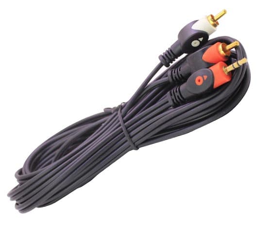 Stereo Cable 3.5mm αρσενικό σε 2x RCA αρσενικό 5M