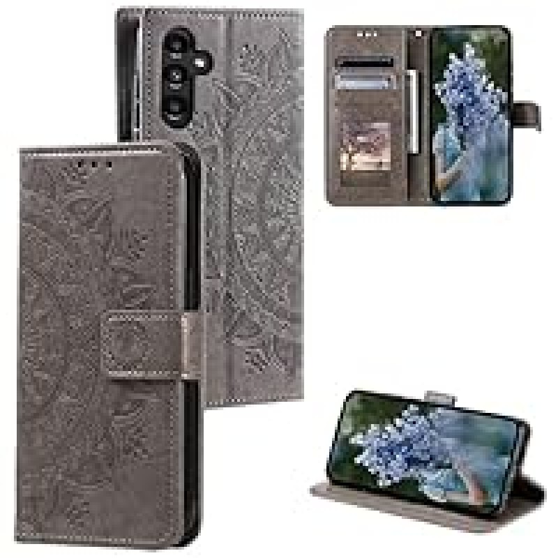  For Samsung Galaxy Z Fold5 Mandala Flower Embossed Leather Phone Case