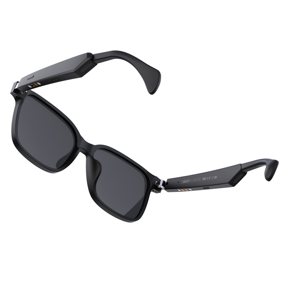 XO E5 E5 Bluetooth Music Sunglasses Γυαλιά σε Μαύρο Χρώμα
