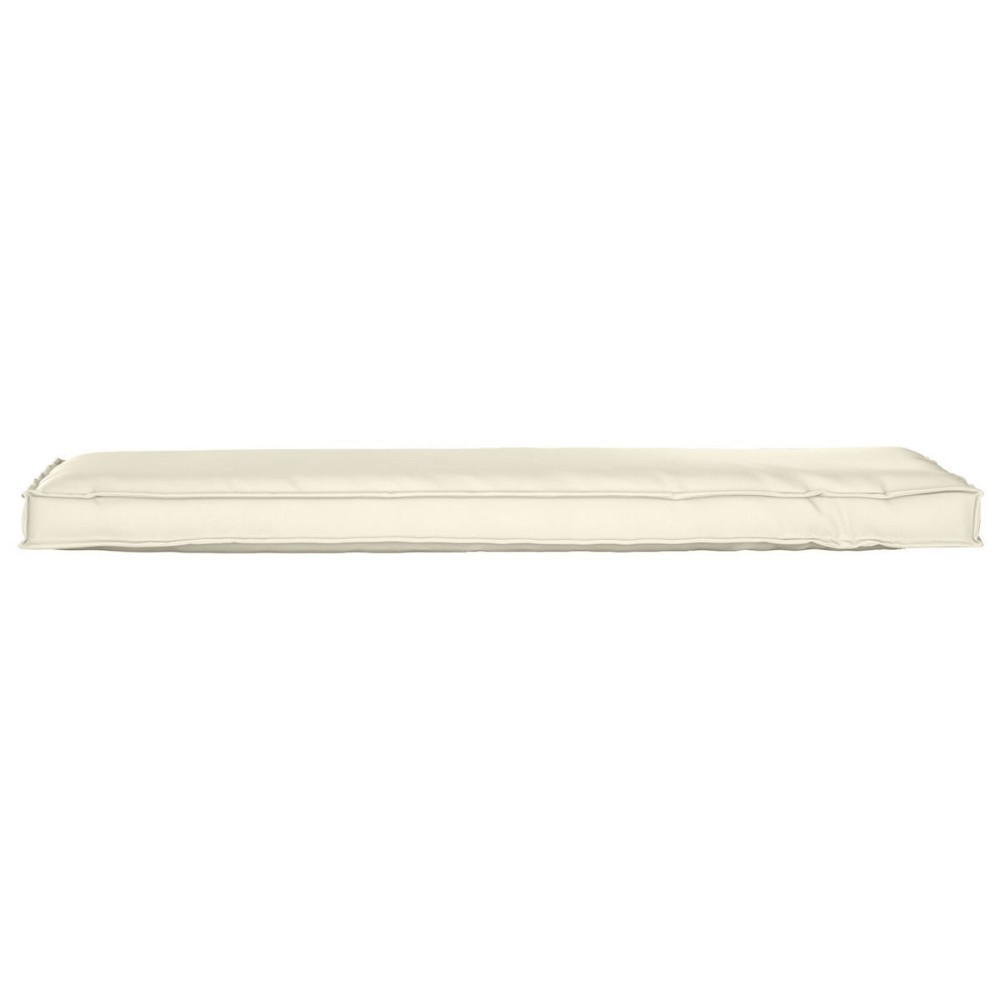 vidaXL Μαξιλάρι Παλέτας για Παγκάκι Κρεμ 140x40x8 εκ από Oxford