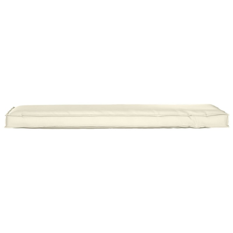 vidaXL Μαξιλάρι Παλέτας για Παγκάκι Κρεμ 140x40x8 εκ από Oxford