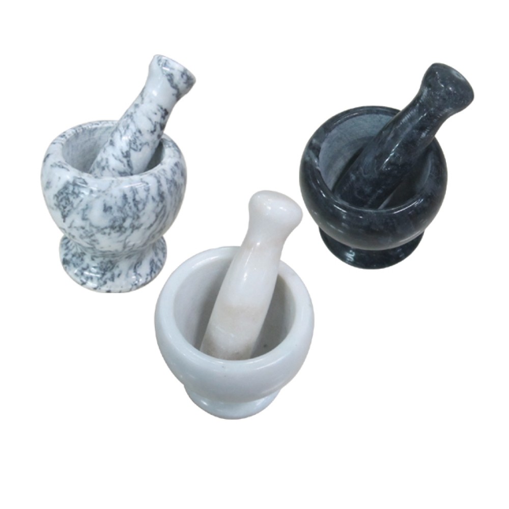 Μαρμάρινο γουδί 11cm με γουδοχέρι [00101882]