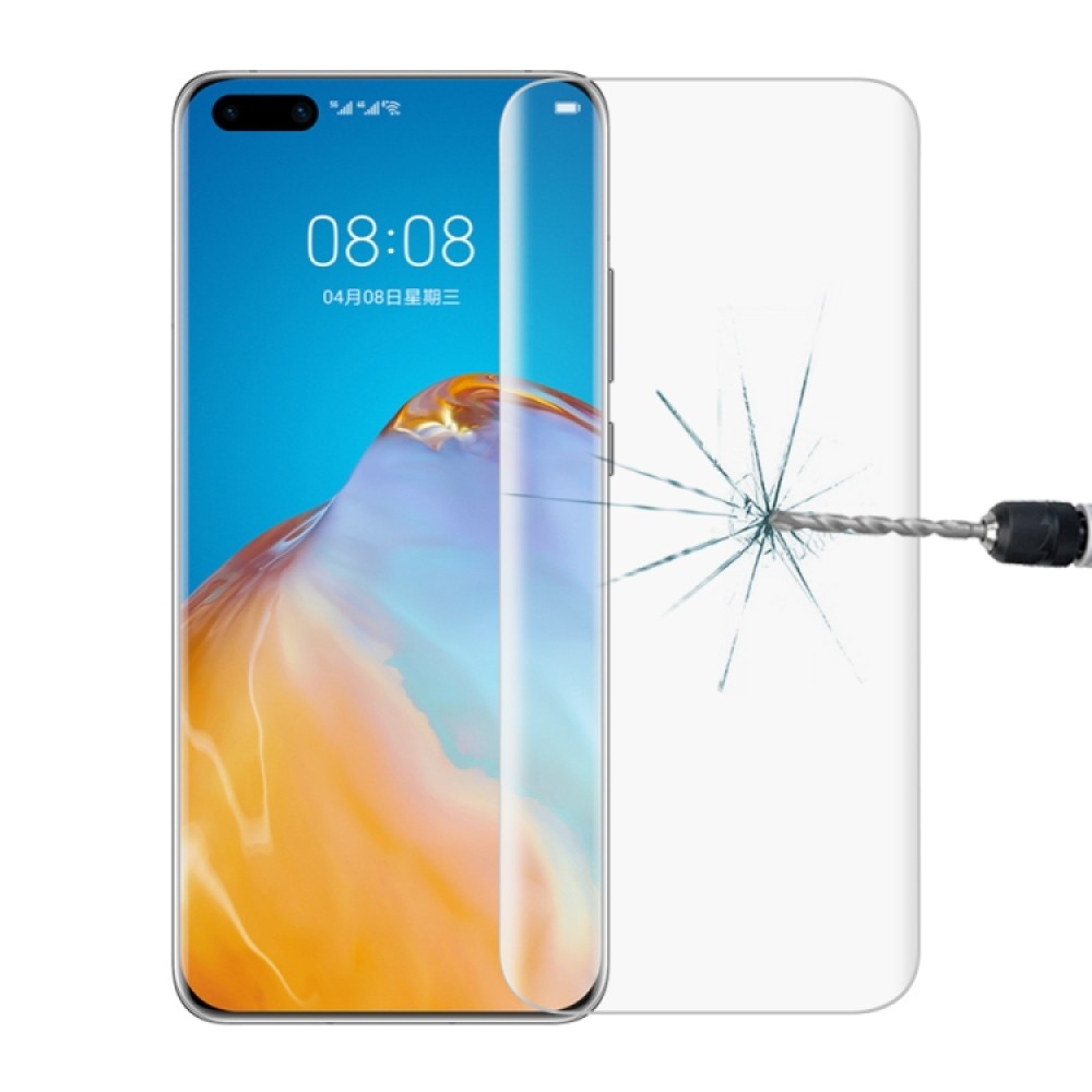 Για Huawei P40 Pro 9H HD 3D μεμβράνες από σκληρυμένο γυαλί με καμπύλες άκρες (μαύρο)
