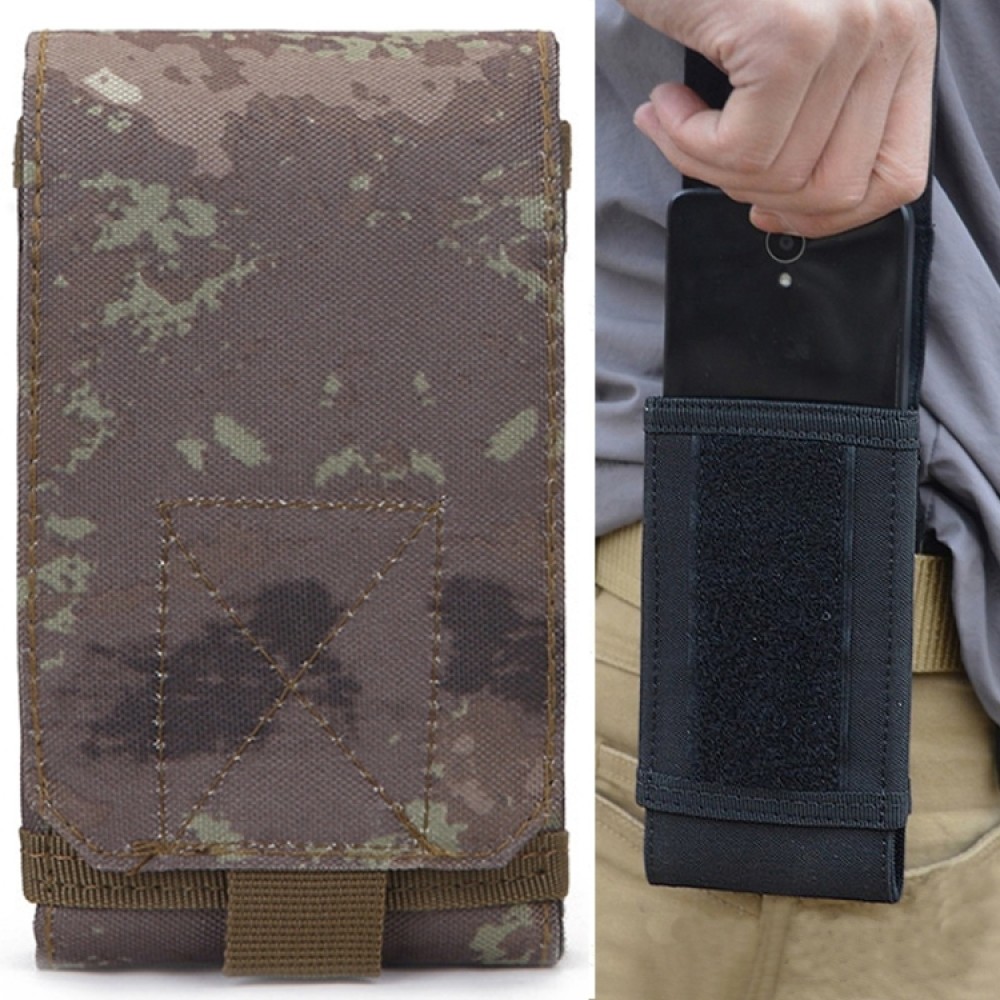 Stylish Outdoor Water Resistant Fabric Cell Phone Case, Size: approx. 17cm x 8.3cm x 3.5cm (Camouflage)