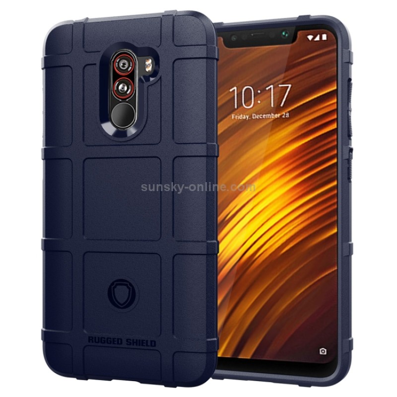 Full Coverage Shockproof TPU Case for Xiaomi Pocophone F1 (Blue)