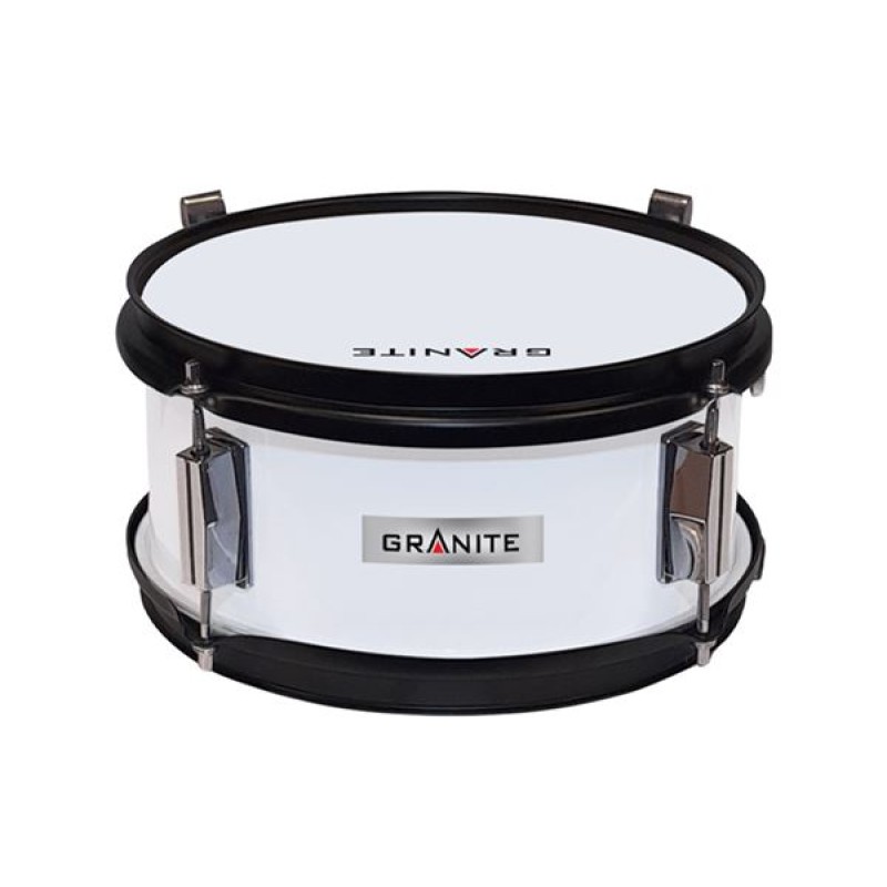 GRANITE Ταμπούρο Junior 10'' x 5'' White με ζώνη και μπαγκέτες