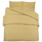 vidaXL Σετ Παπλωματοθήκης Taupe 140x200 εκ. Ελαφρύ Ύφασμα Μικροϊνών