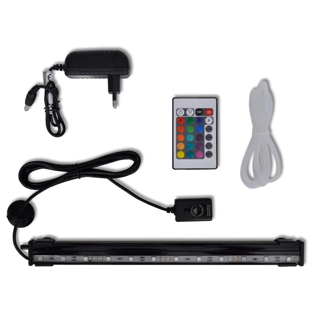 Λάμπα/Μπάρα Υποβρύχια Ενυδρείου LED RGB 32 εκ. με Φυσαλίδες