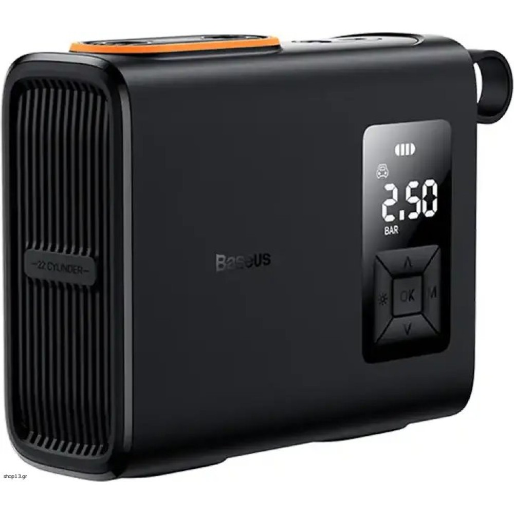 Baseus Φορητή Τρόμπα Mega EnergyPump Series με Φακό 6000mAh (Μαύρο) - (CRNL060001)